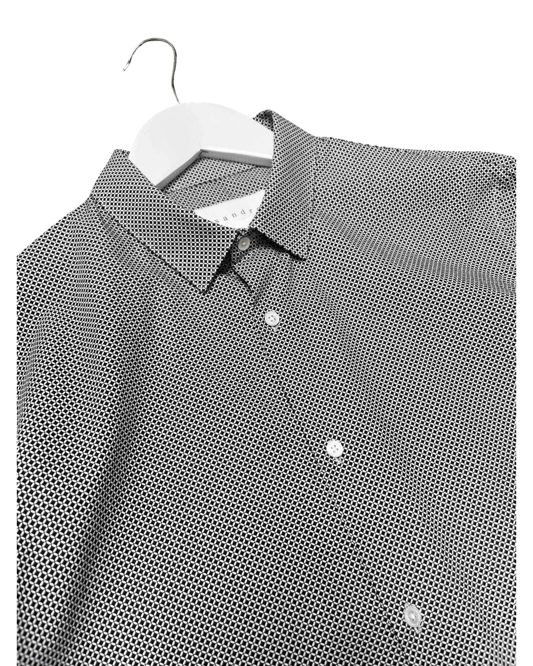 Size L | Sandro Paris Geometric Button Down Shirt