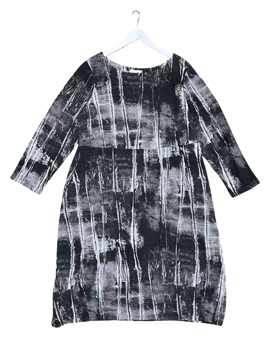 Size 22 (4XL) | Megan Salmon Forest Floor Maxi Dress