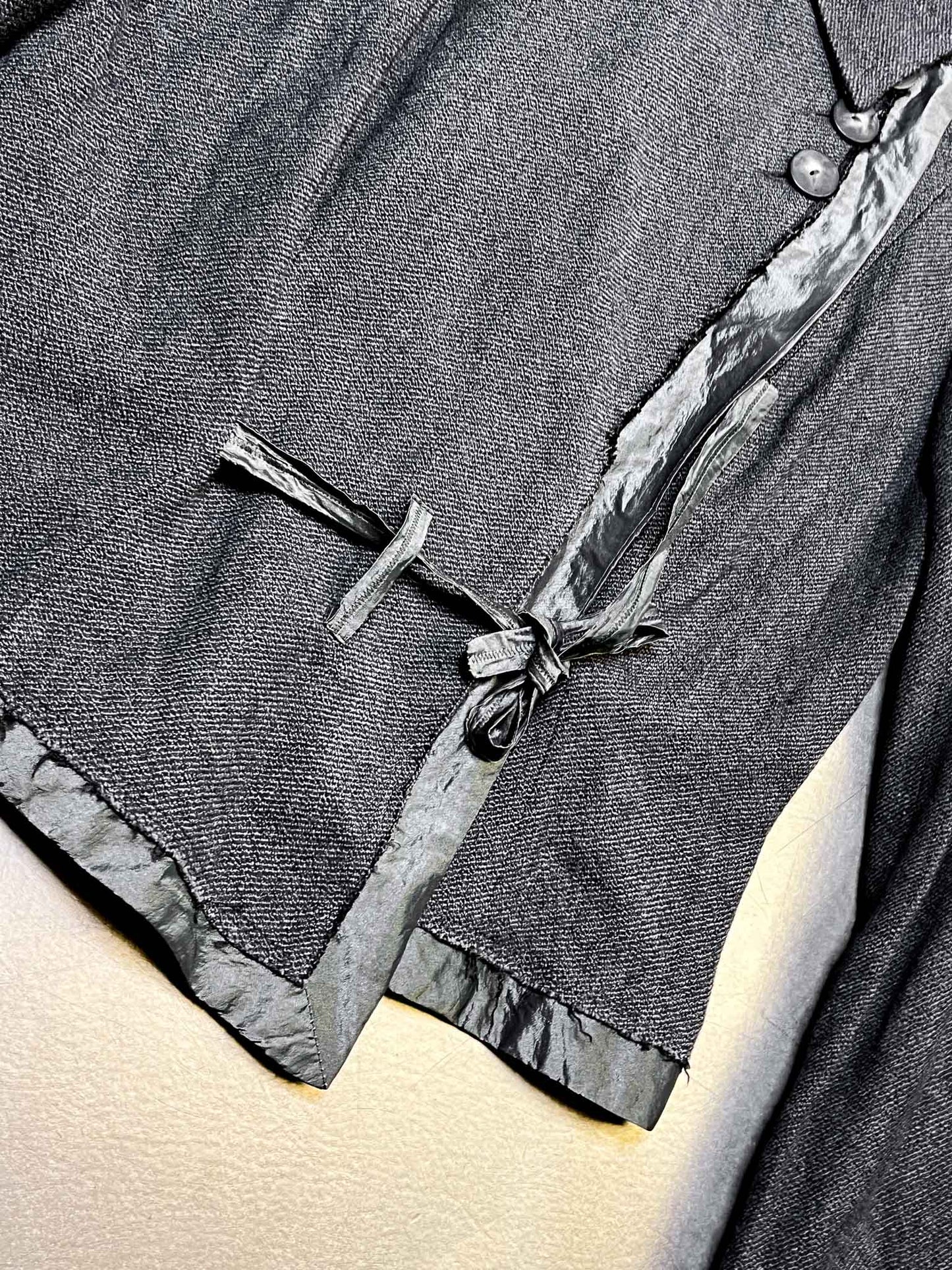 Size 40 (L) | Irene Van Ryb Grey Asymmetric Wool Jacket