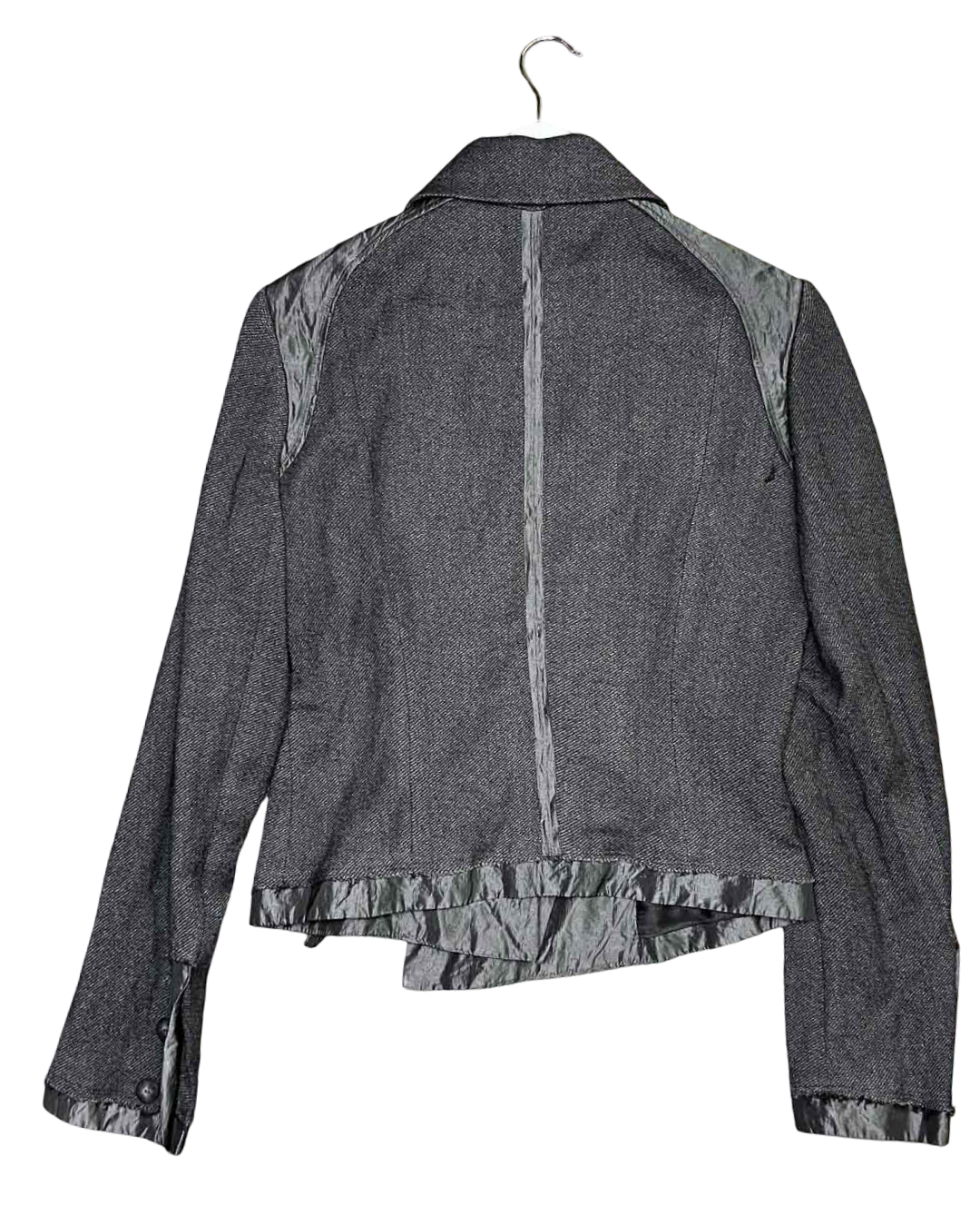 Size 40 (L) | Irene Van Ryb Grey Asymmetric Wool Jacket