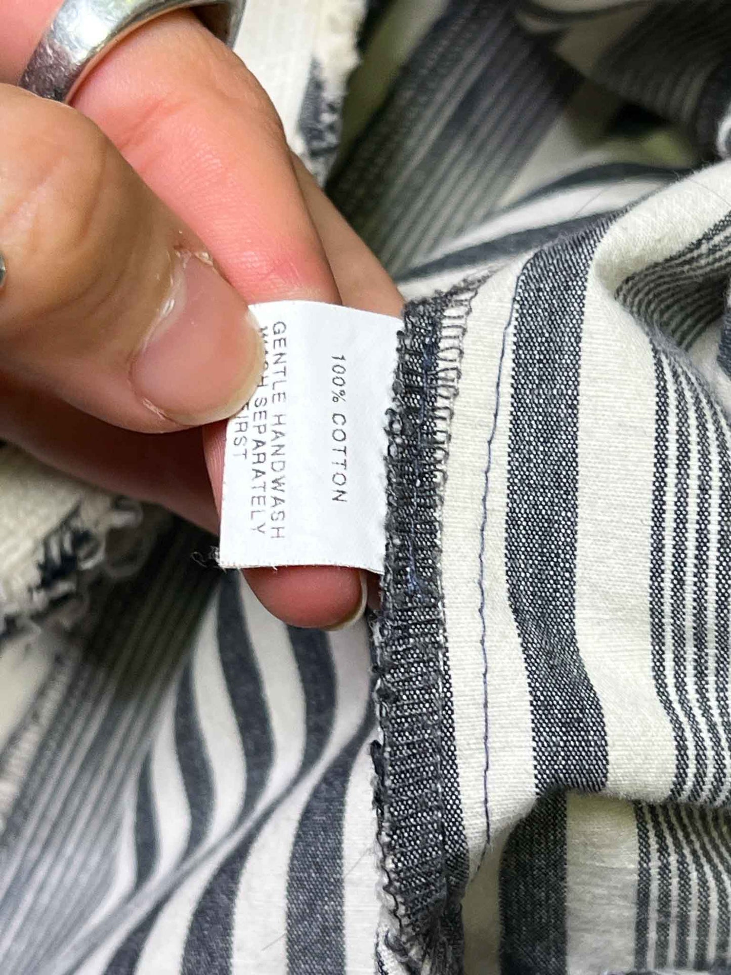 Size S/M | Moss Stripey Cotton Jacket