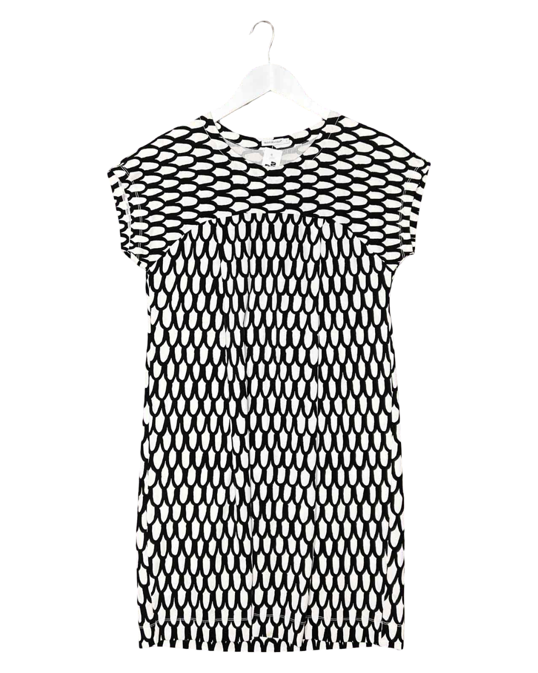 Size S | Marimekko Stretch Cotton Oval Mini Dress