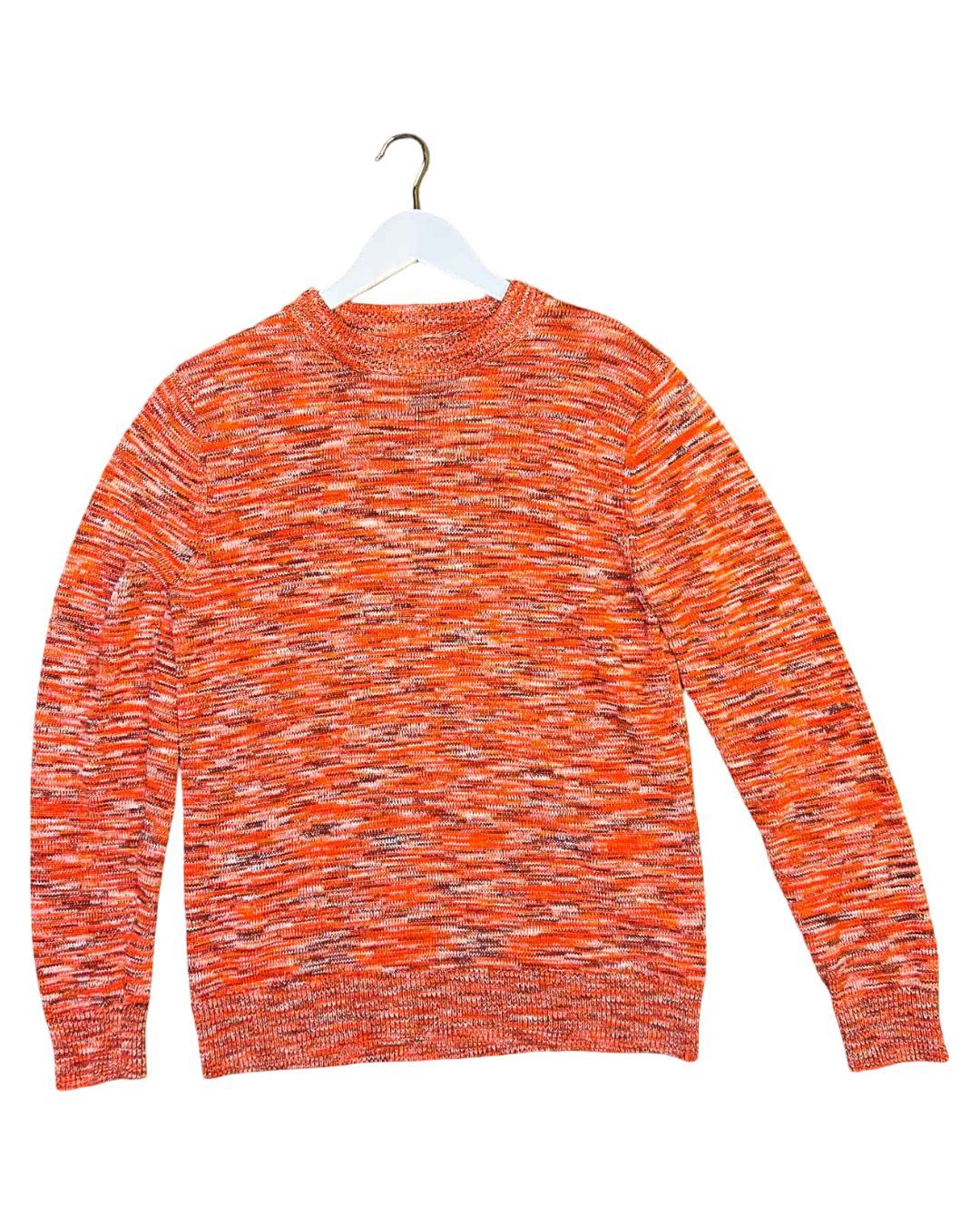 Size XS | Kloke Orange Cotton Space-Dye Knit Jumper