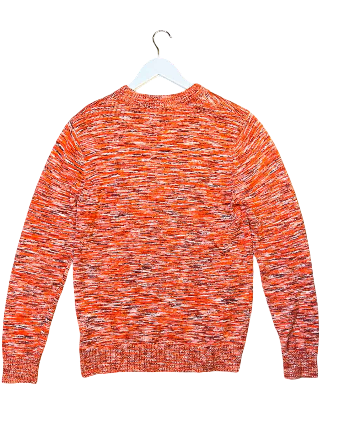 Size XS | Kloke Orange Cotton Space-Dye Knit Jumper