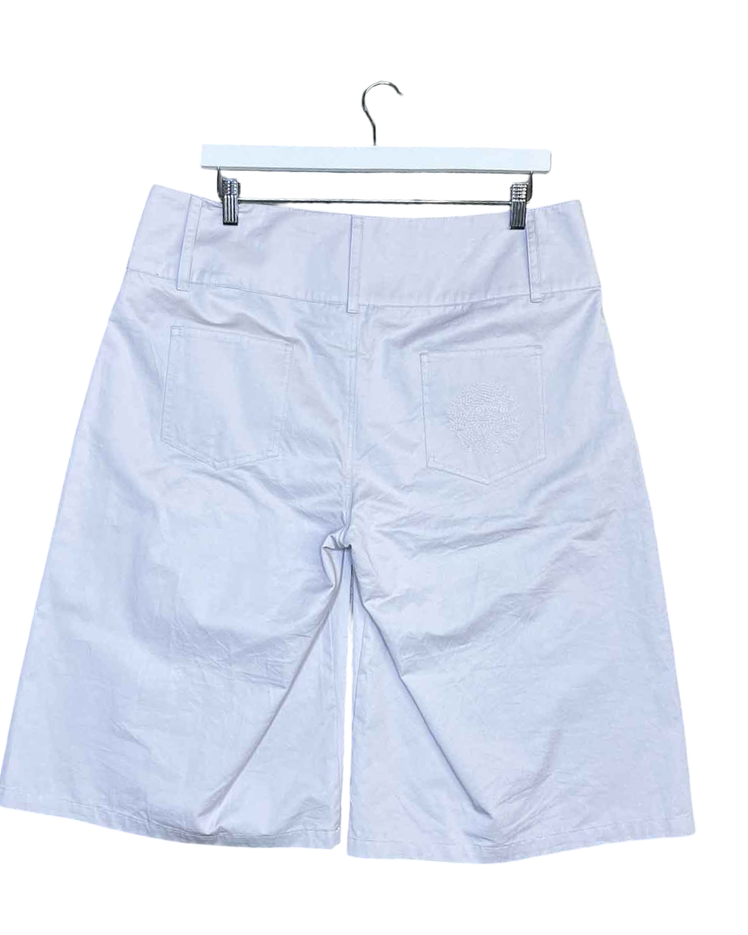 Size 34 | Heretic Nine Grey Cotton Wide-Leg Shorts