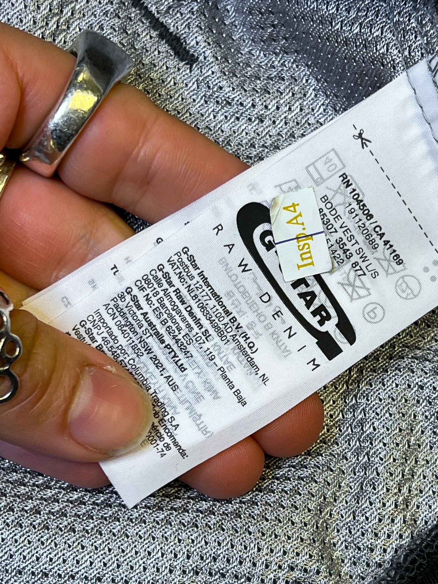 Size XXL | G Star Raw Nylon Grey Track Jacket
