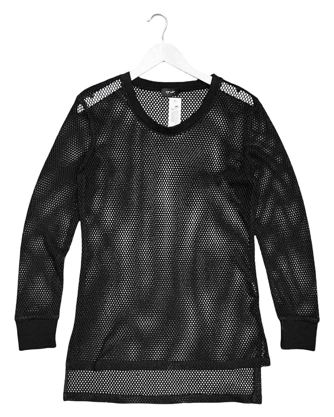 Size 1 (S) | Etal Black Cotton Mesh Net Dress