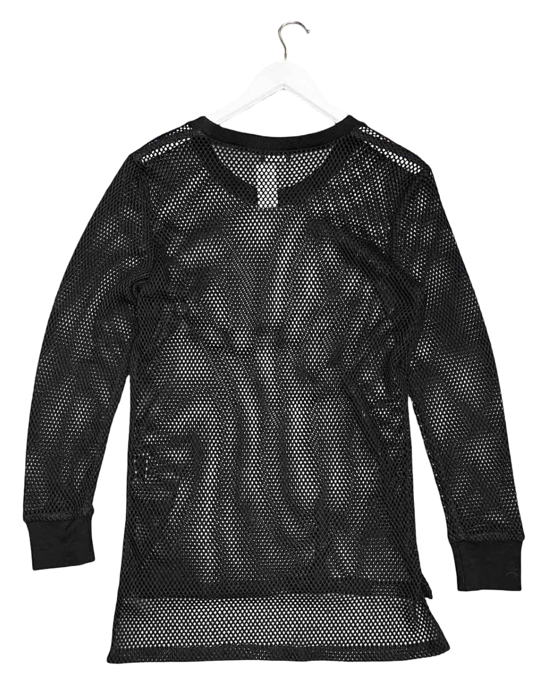 Size 1 (S) | Etal Black Cotton Mesh Net Dress
