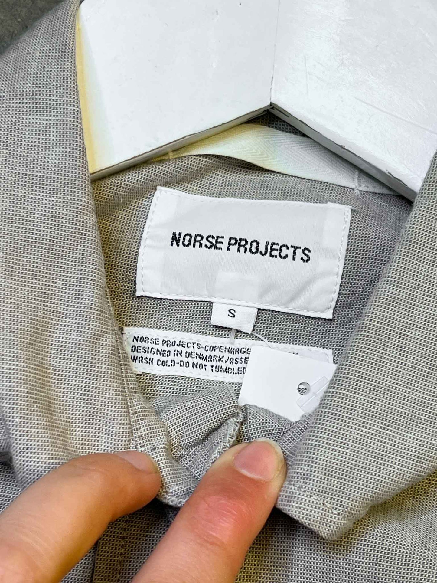 Size S | Norse Projects Cotton Anton Chambray Shirt