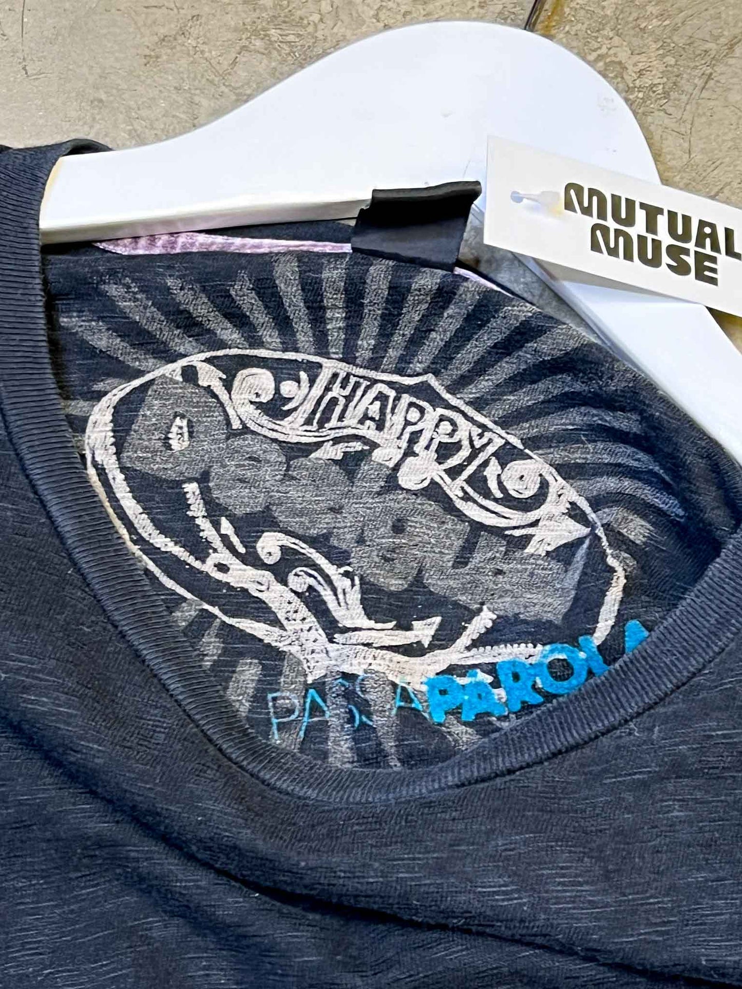 Size XL | Desigual Happy Cotton Long-Sleeve T-shirt