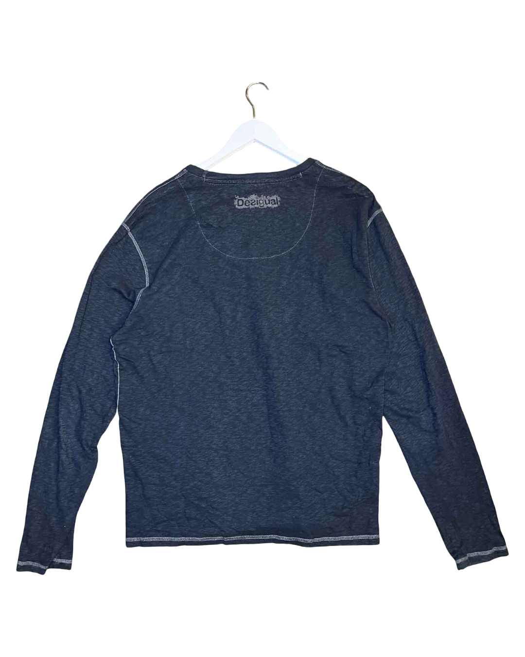 Size XL | Desigual Happy Cotton Long-Sleeve T-shirt