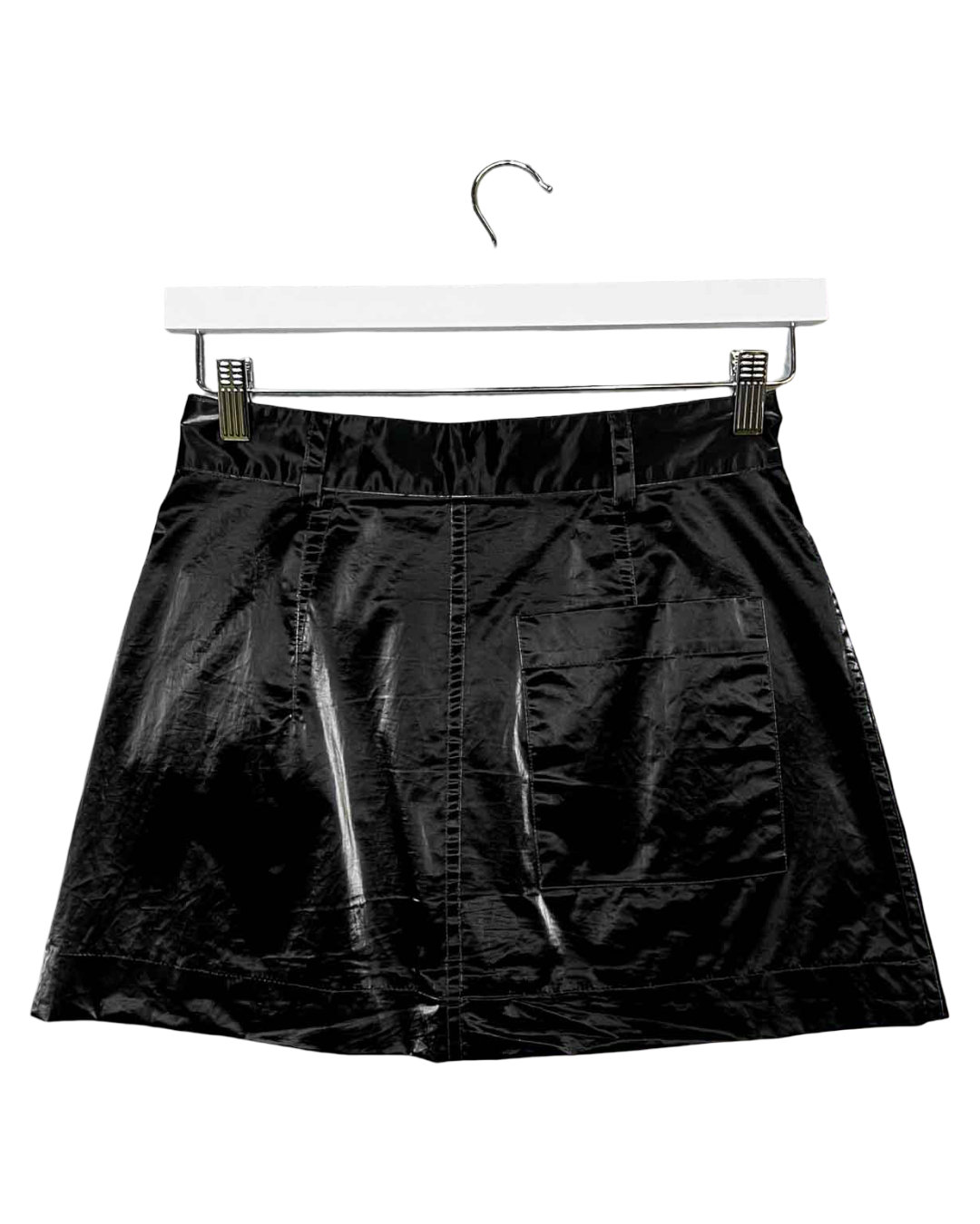 Size XXS | Remain Birger Christensen Black Shiny Mini Skirt