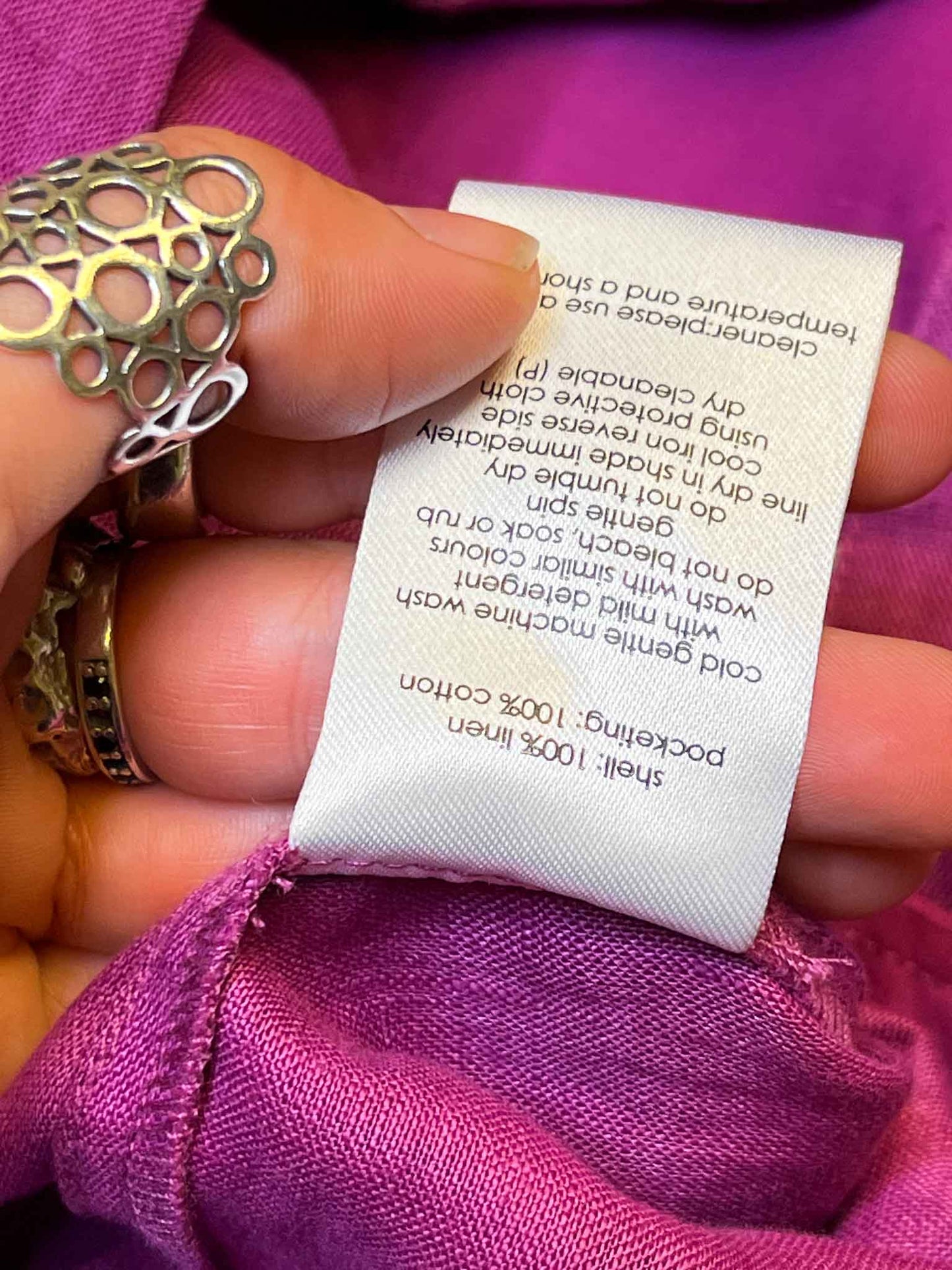 Size 18 | Gorman Pink Linen Wide-Leg Pants