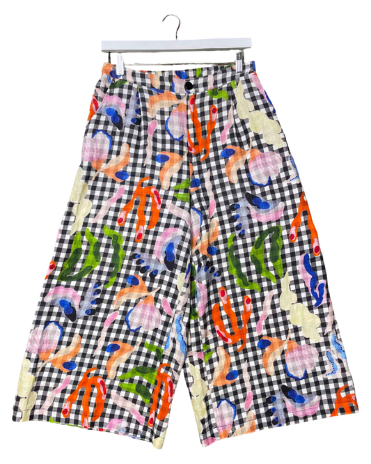 Size 14 | Gorman Linen Gingham Pants