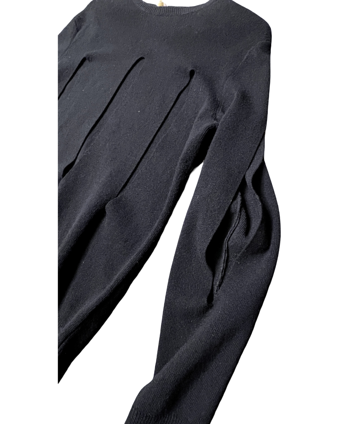 Size XS | Ports Black Wool Cutout Jumper