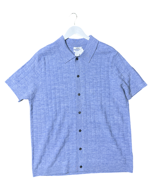 Size XL | Jason Wu Blue Merino Wool Knit Shirt