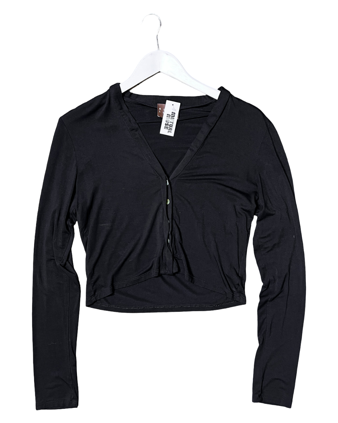 Size 10 | Albus Lumen Cropped Black Cardigan
