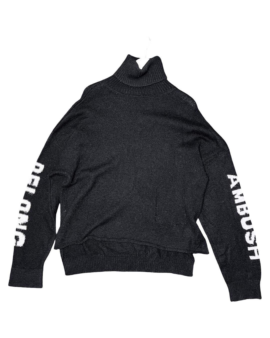 Size S (1) | Ambush Black Wool Turtleneck Jumper