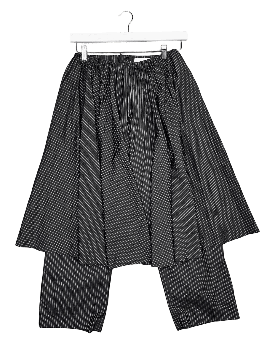 Size 2 (S/M) | Facetasm Wool & Silk Layered Pinstripe Pants