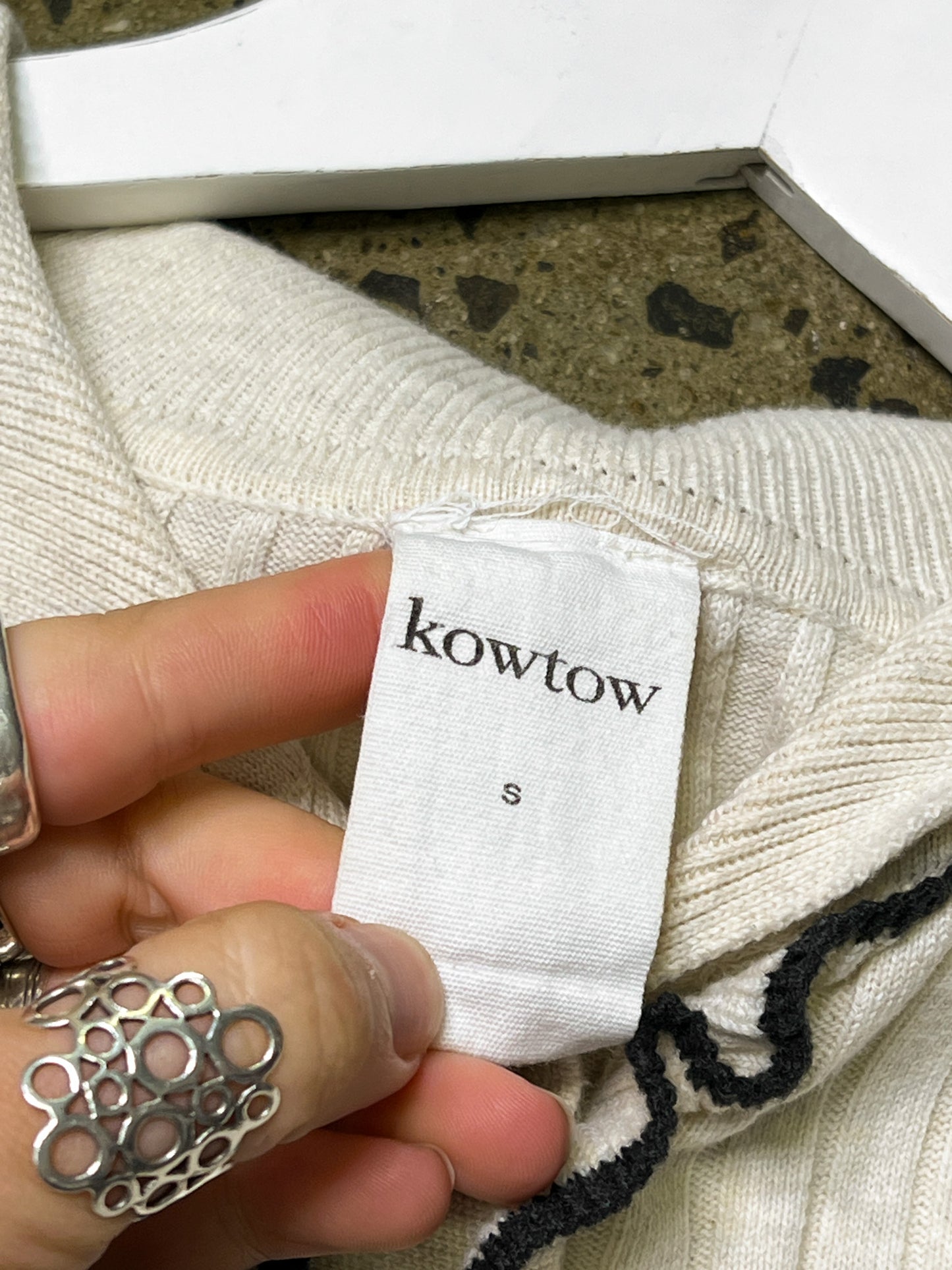 Size S | Kowtow Organic Cotton Flower Polo