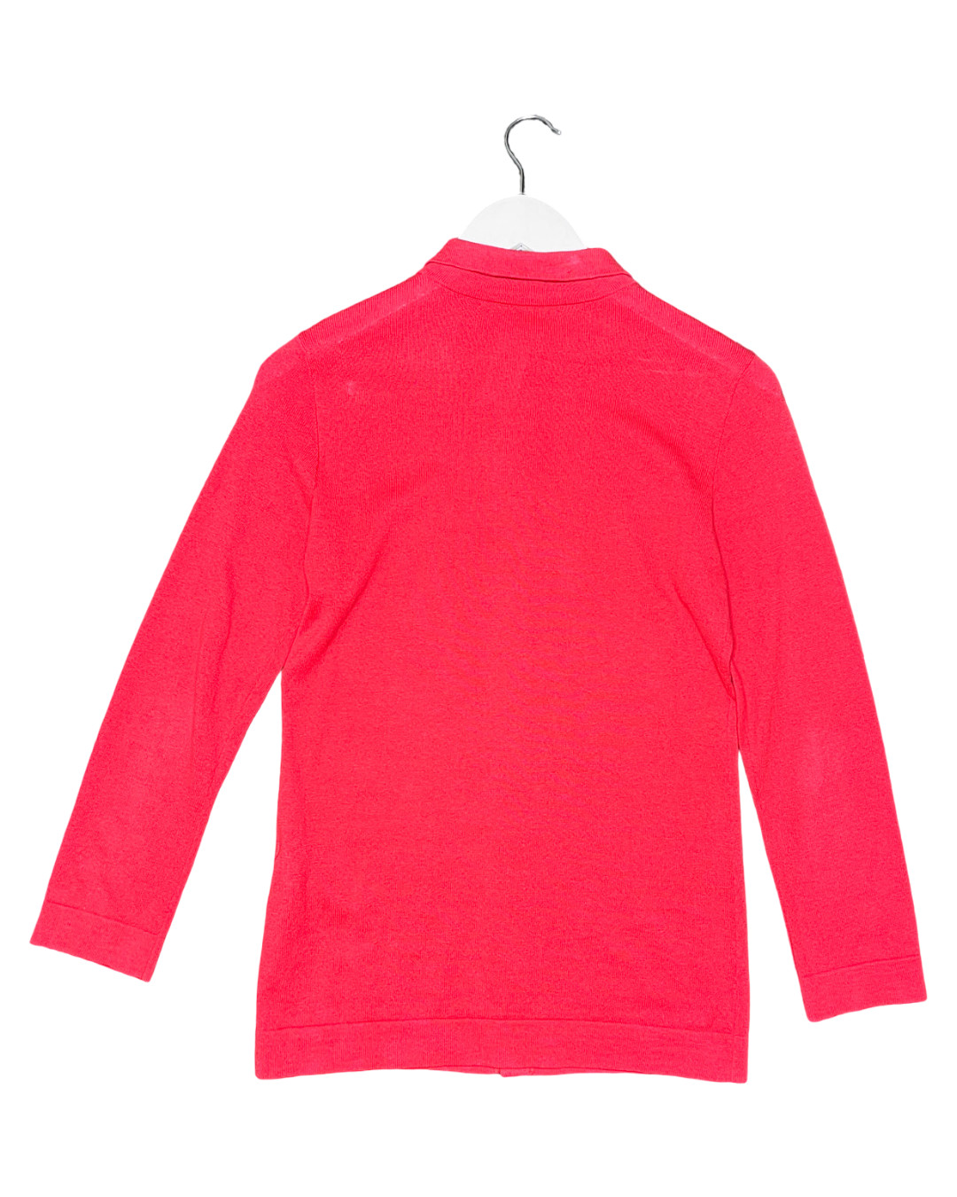 Size M | 45rpm Red Cotton Longline Knit Cardigan