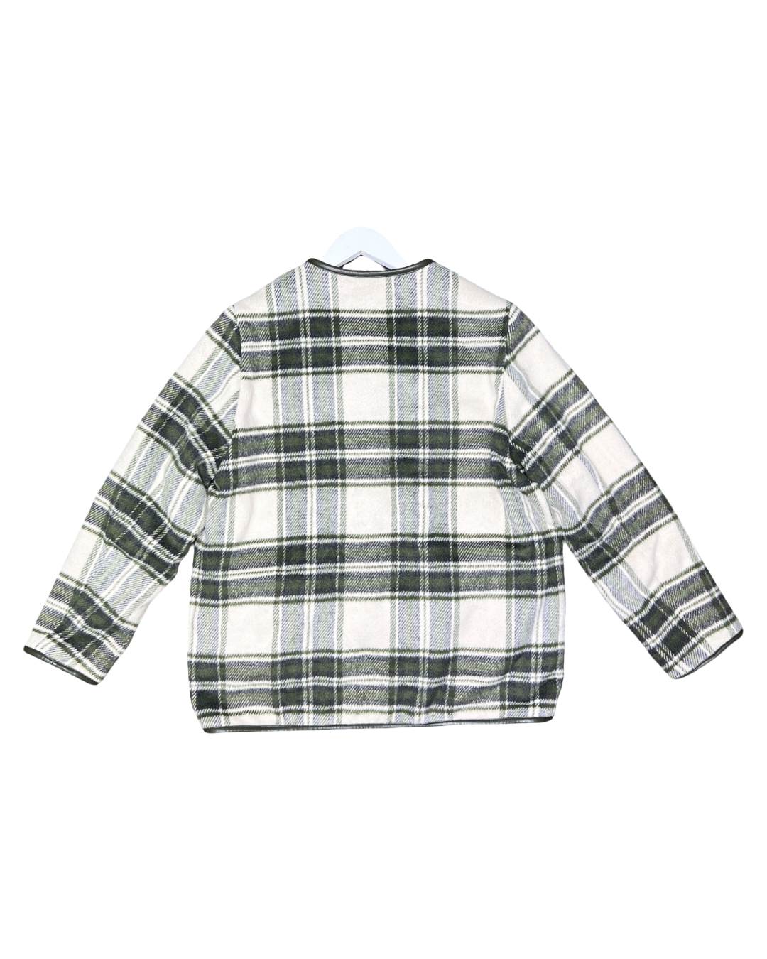Size 12 (L) | Cable Reversible Plaid Fleece Jacket – Mutual Muse