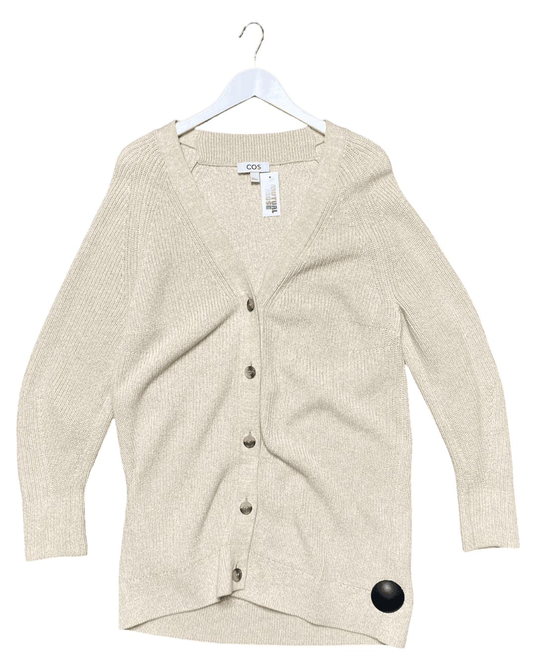 Size S | COS Longline Cotton Cardigan