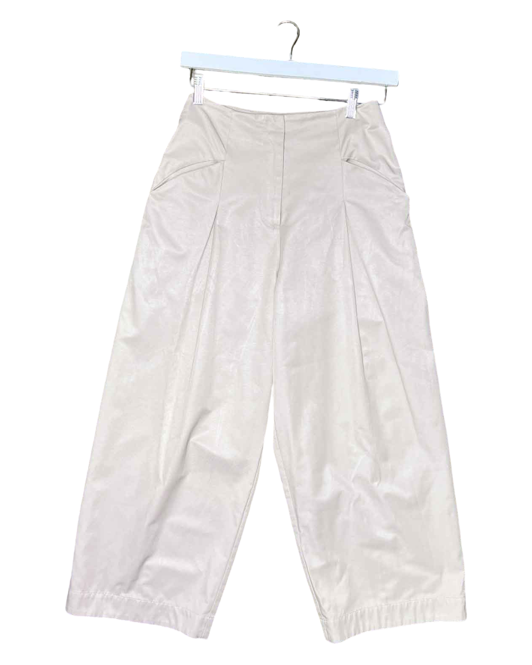 Size XS | Alpha60 Beige Barrel Cotton Pants