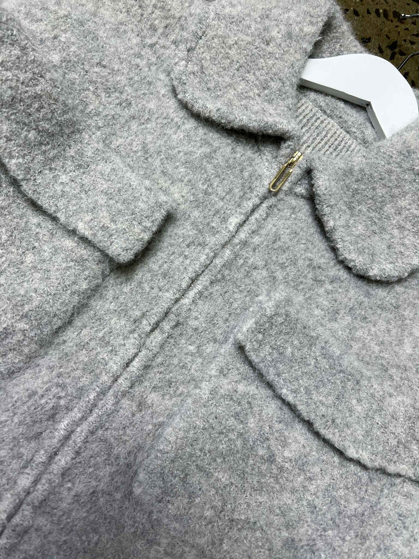Size S | Clea Chloe Boucle Bomber Jacket