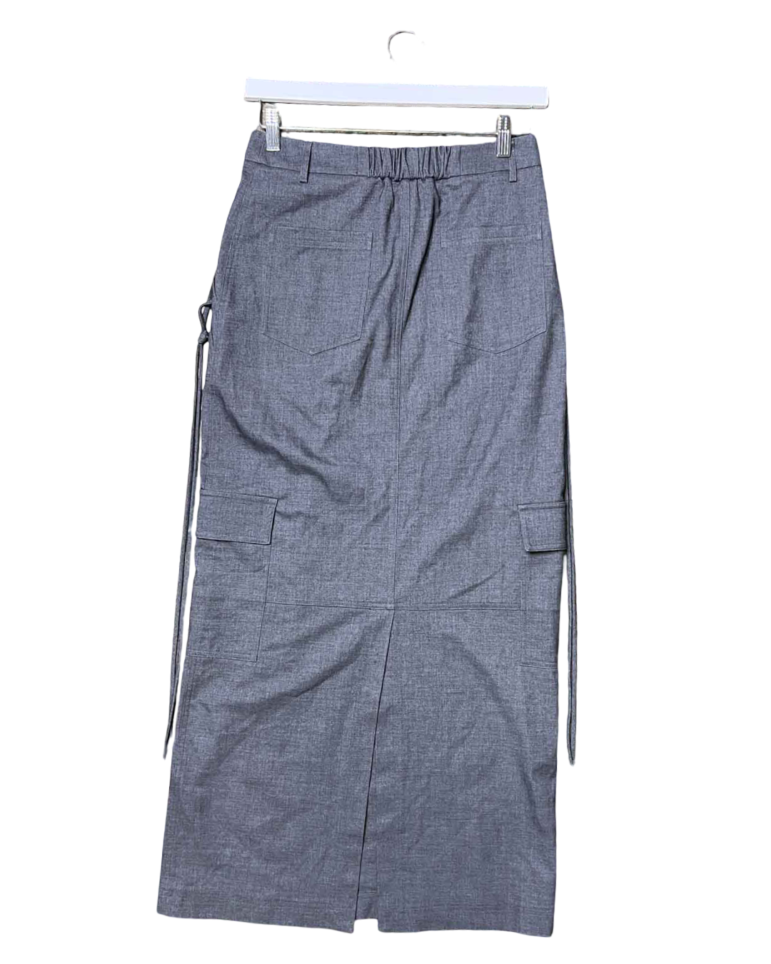 Size 6 | Bec + Bridge Grey Cargo Maxi Skirt