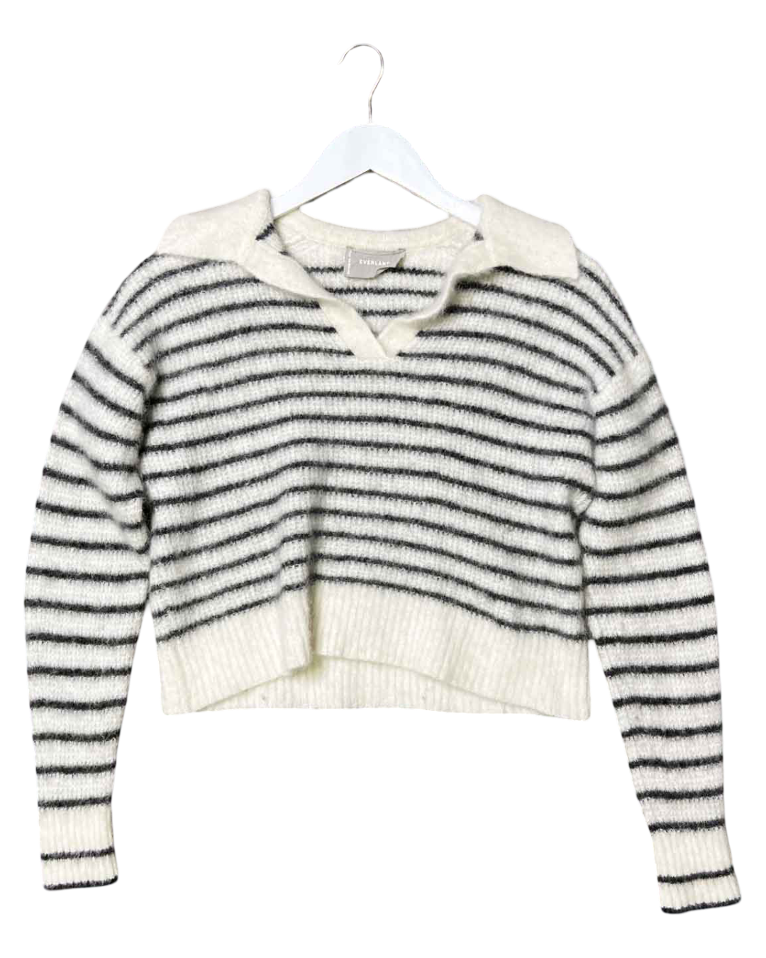 Size S | Everlane Alpaca Cropped Polo Knit Top