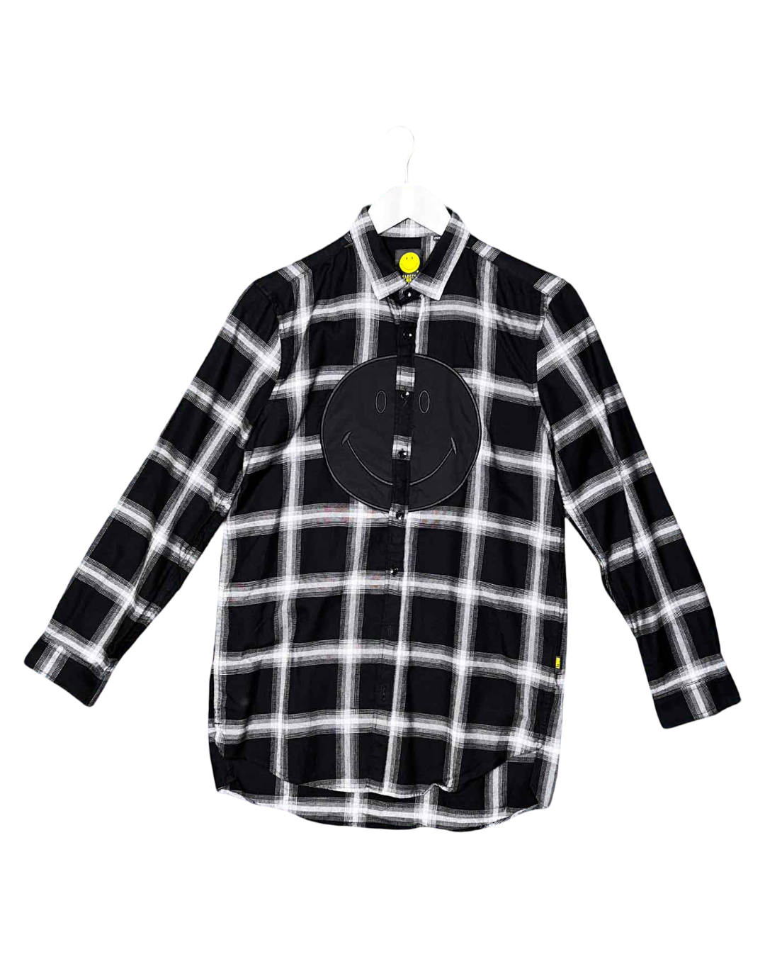 Size S | Smiley Check Long-Sleeve Cotton Shirt
