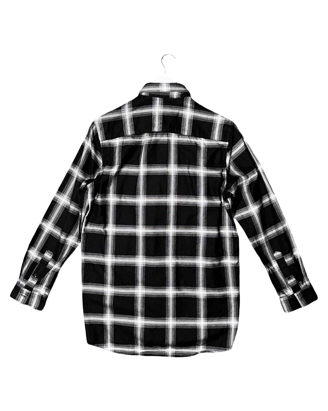 Size S | Smiley Check Long-Sleeve Cotton Shirt