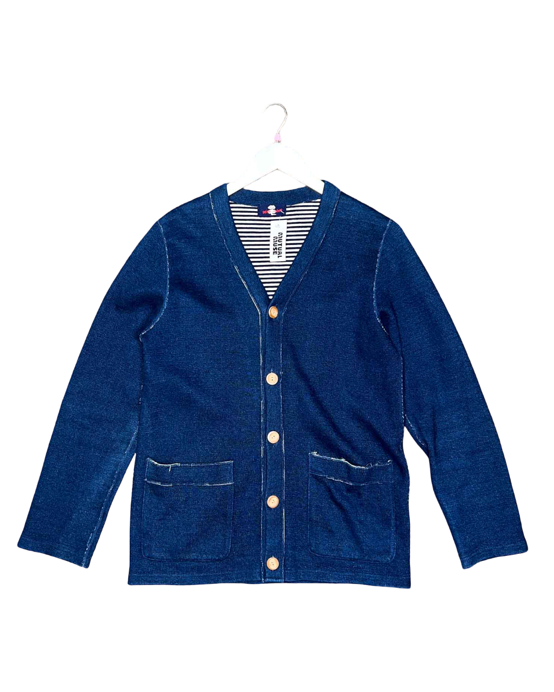 Size S/M | 45rpm Navy Cotton Knit Cardigan