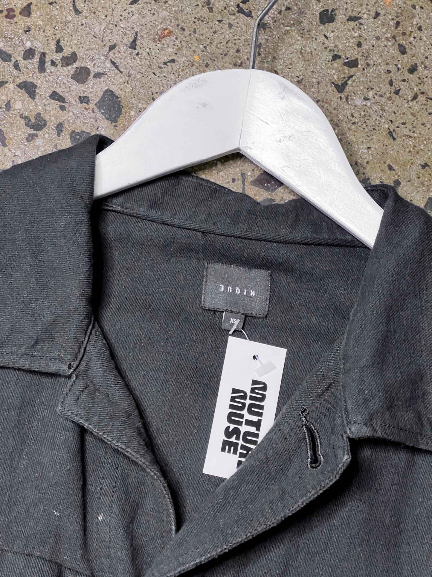 Size XS | Nique Black Linen & Cotton OverShirt