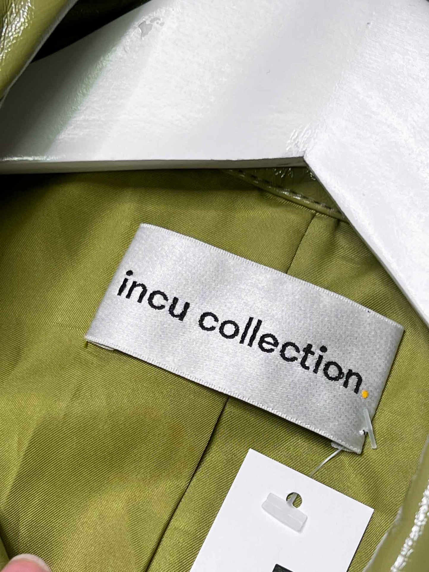Size 6 | Incu Collection Patent Vegan Leather Jacket