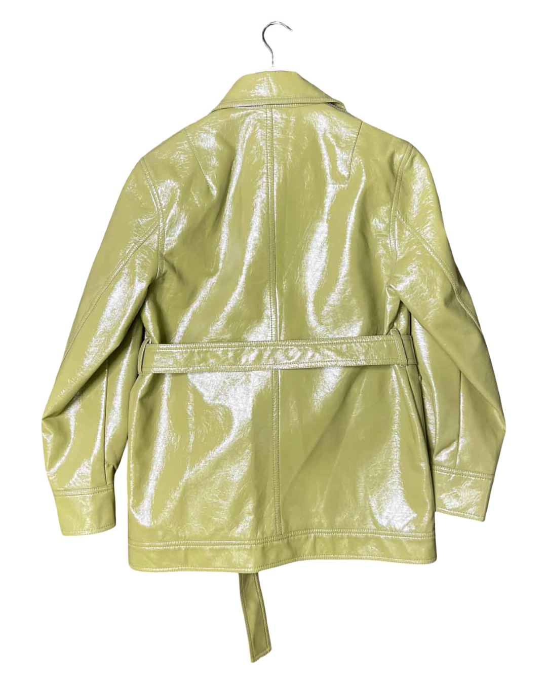 Size 6 | Incu Collection Patent Vegan Leather Jacket