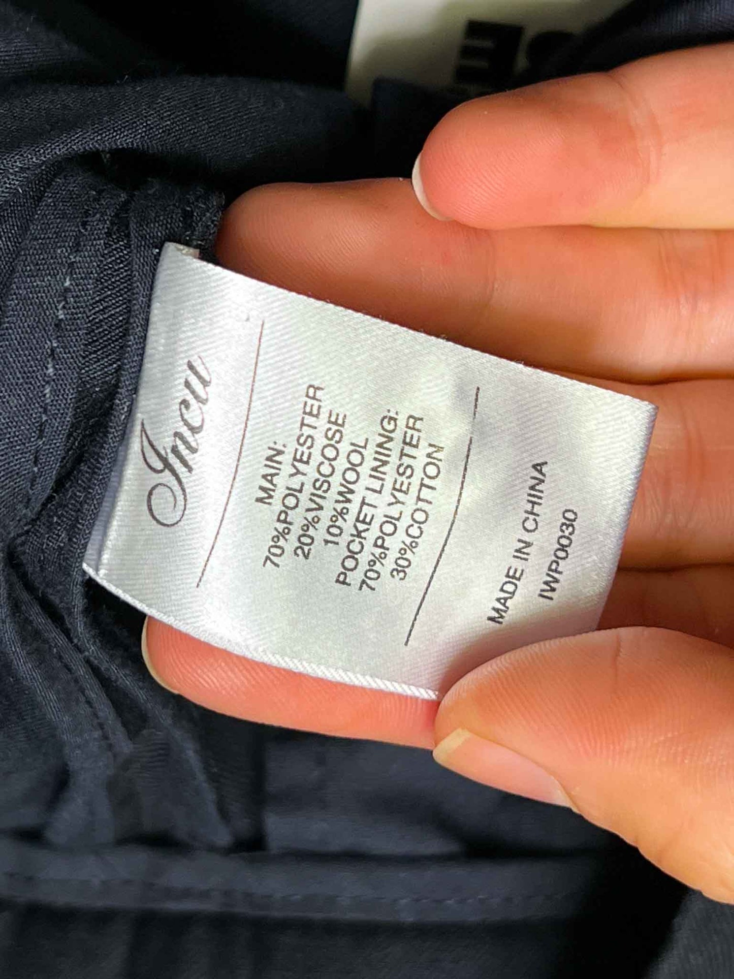 Size 6 | Incu Tailored Straight-Leg Pants