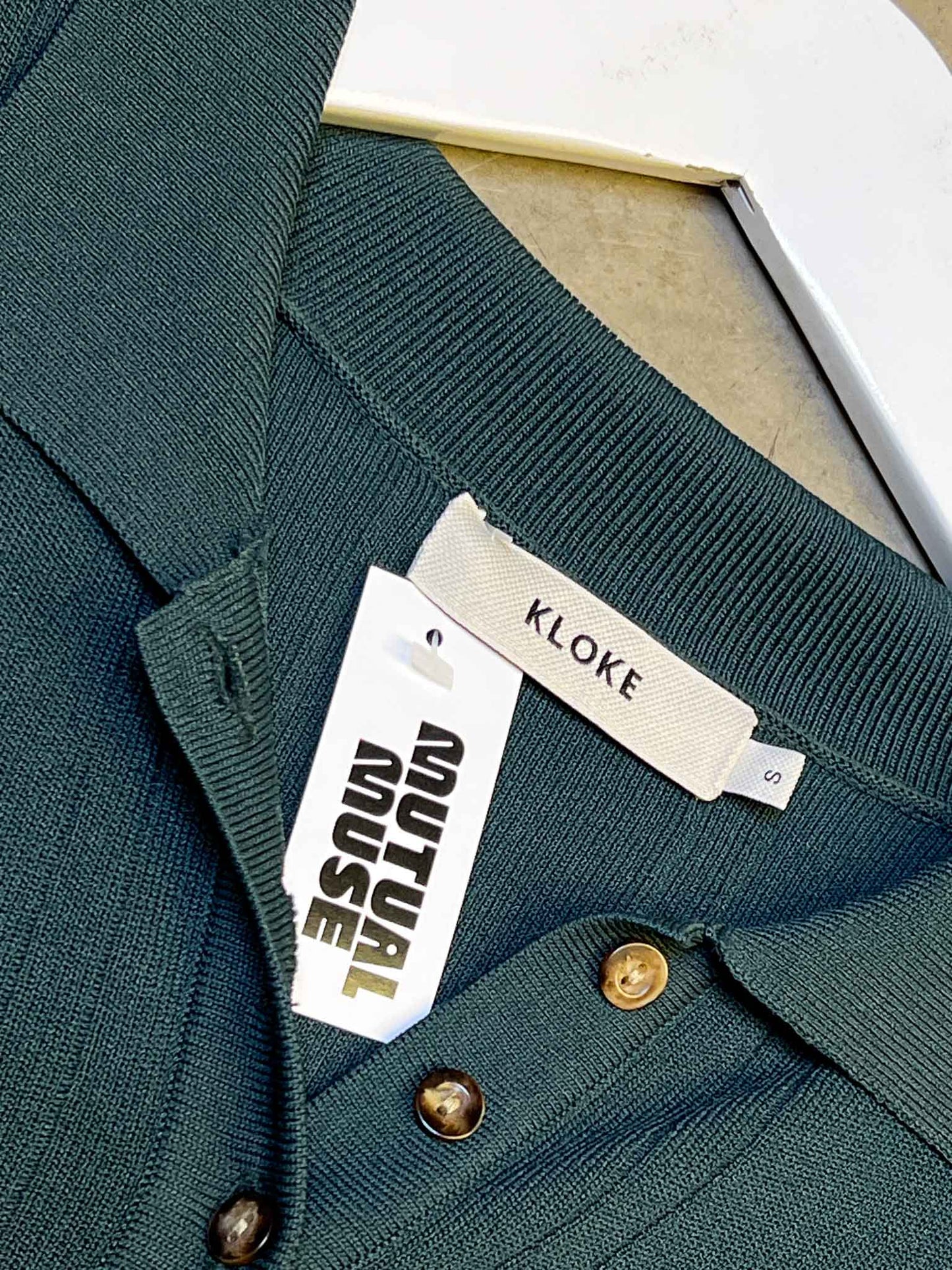Size S | Kloke Green Long-Sleeve Polo Top
