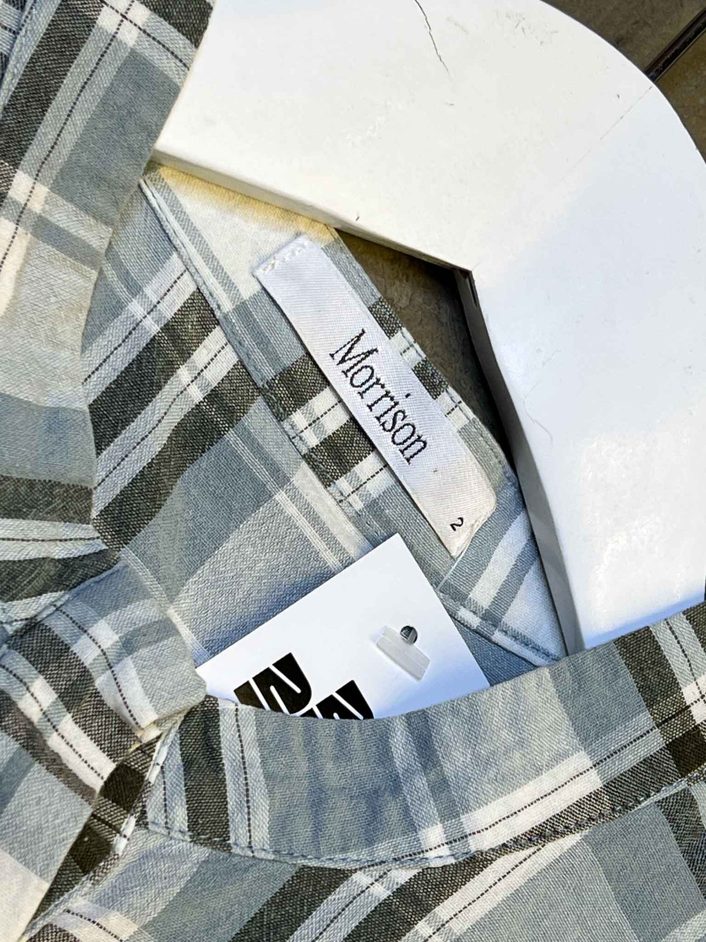 Size 2 (M) | Morrison Frilly Plaid Maxi Dress