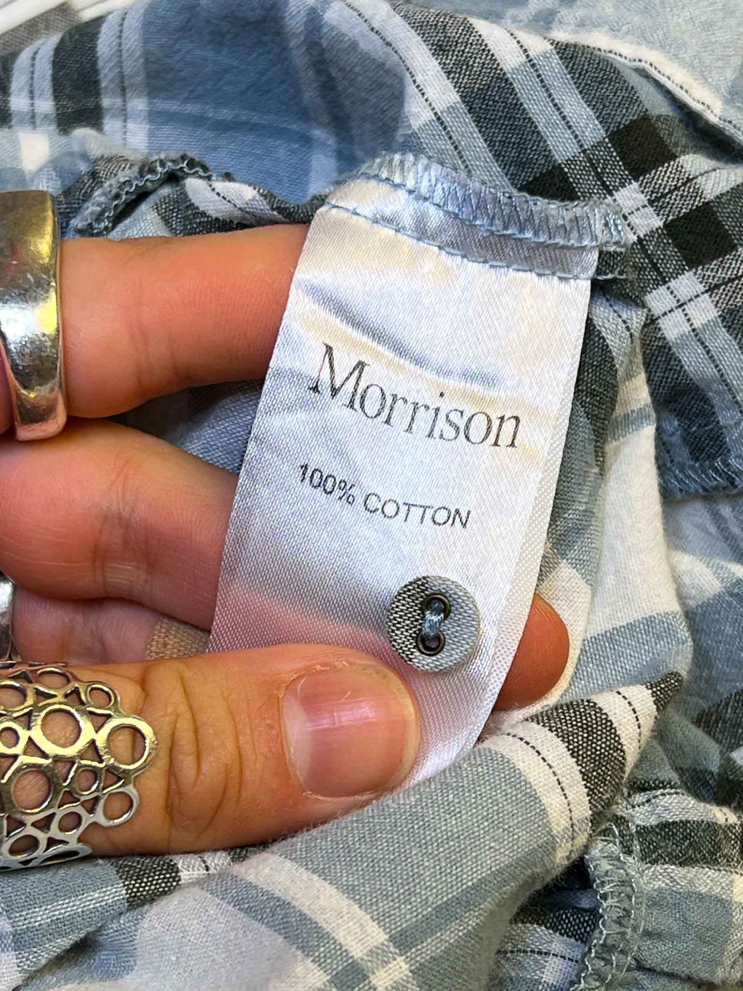 Size 2 (M) | Morrison Frilly Plaid Maxi Dress