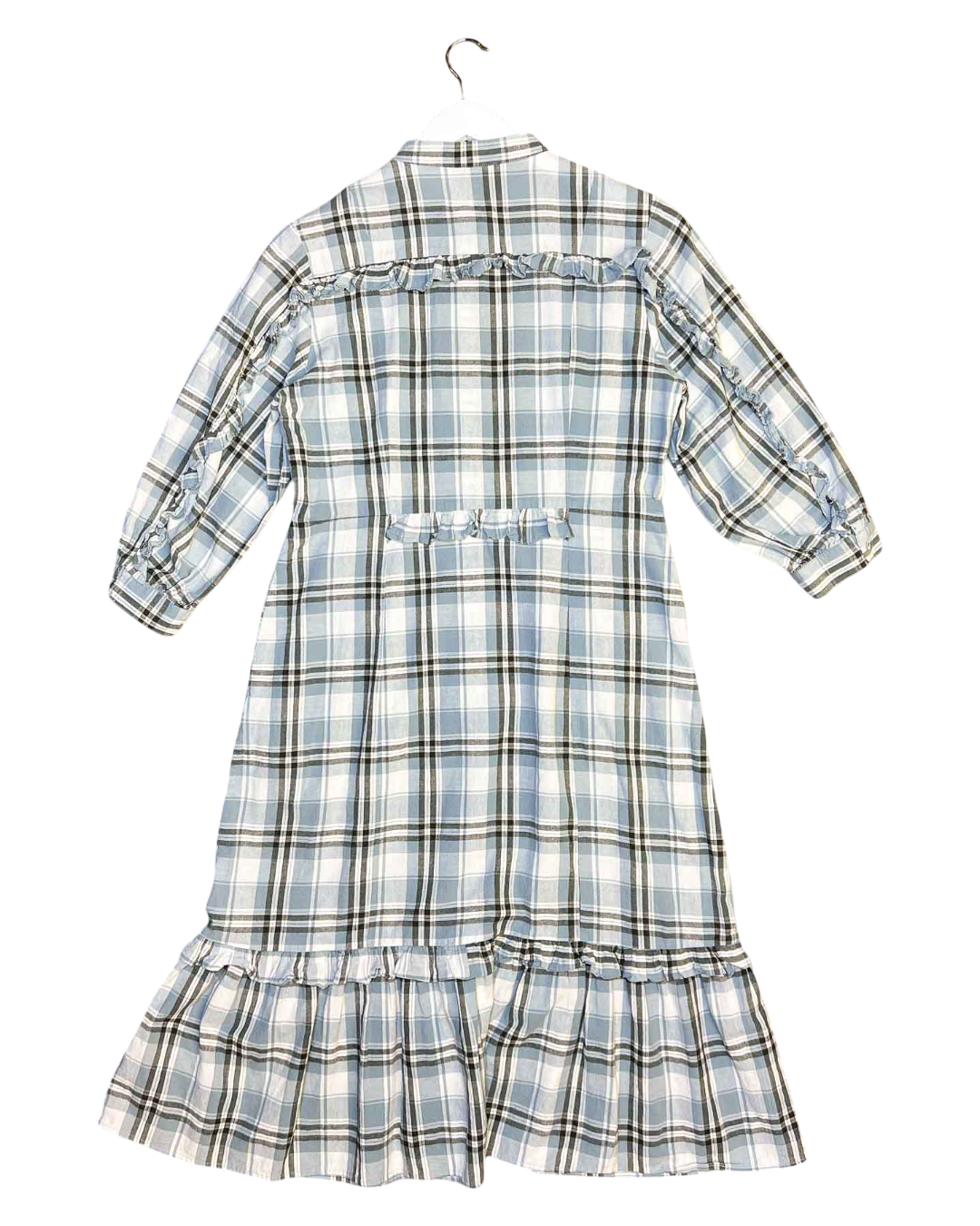 Size 2 (M) | Morrison Frilly Plaid Maxi Dress