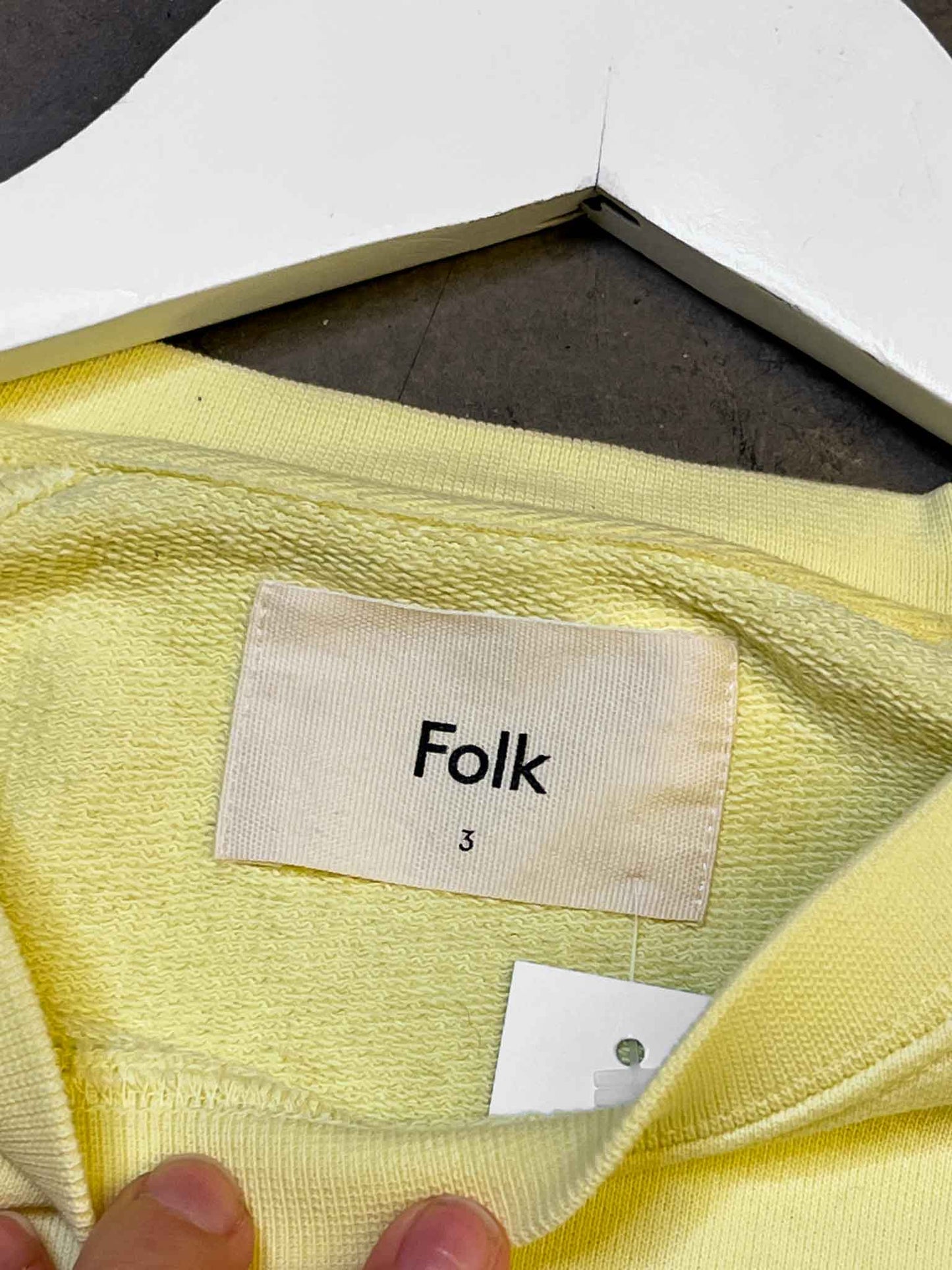 Size 3 (L) | Folk Yellow Crewneck Jumper