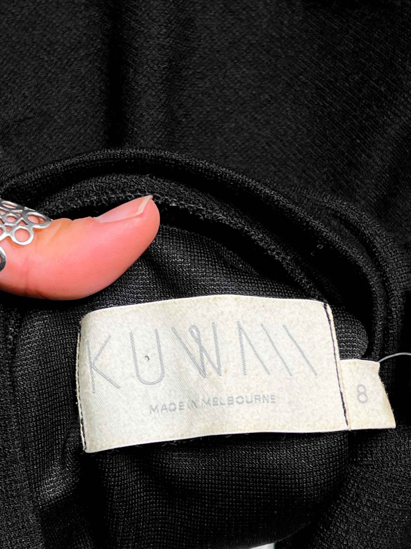 Size 8 (S) | Kuwaii Black Turtleneck Mini Dress