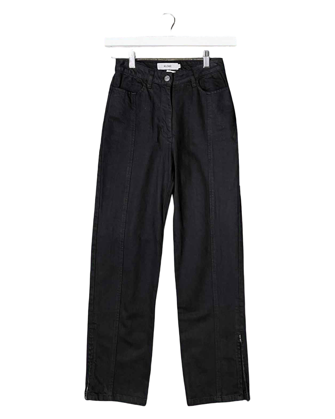 Size XS | Kloke Black Ilk Zip Jeans NWT