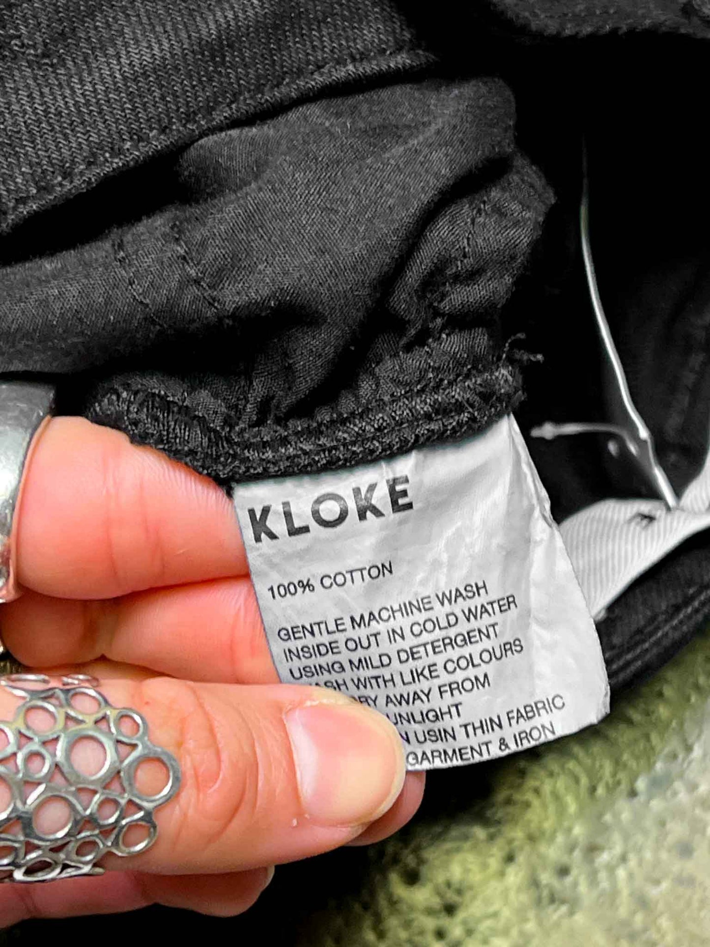 Size XS | Kloke Black Ilk Zip Jeans NWT