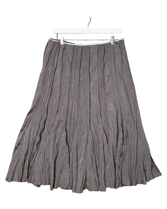 Size 14 | Sequel Brown Shimmer Midi Skirt
