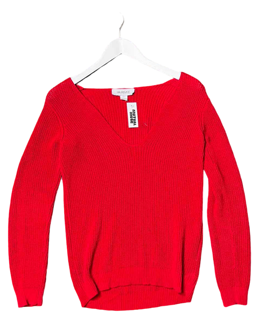 Size 6 | Maurie & Eve Red Cotton Knitted Jumper
