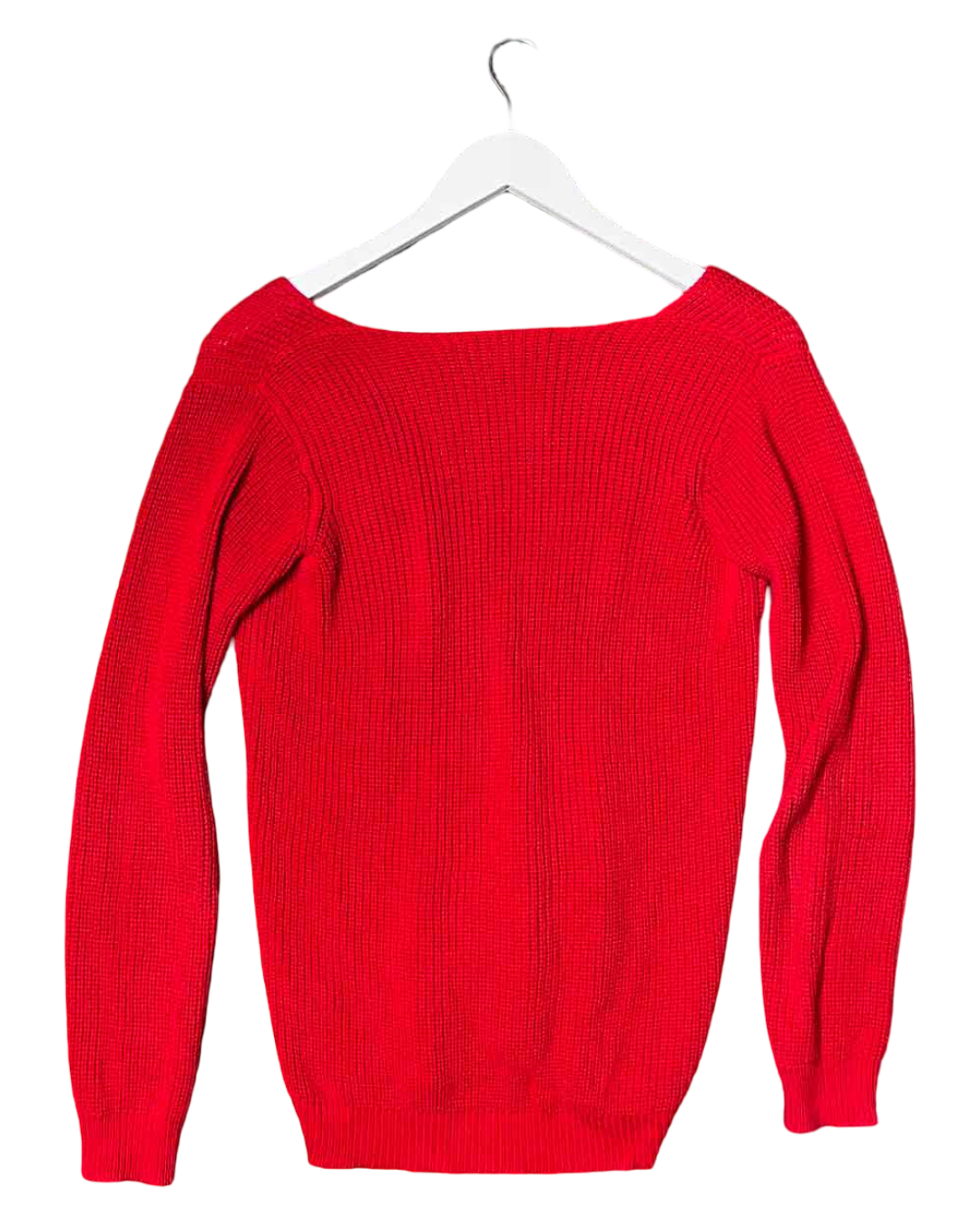 Size 6 | Maurie & Eve Red Cotton Knitted Jumper