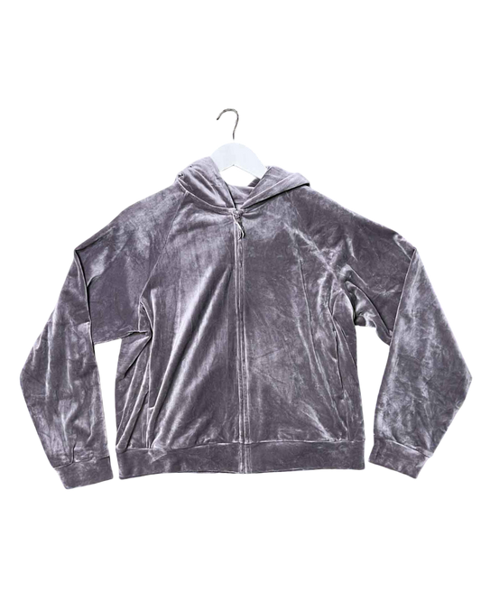 Size L | Uniqlo Cropped Velour Hooded Jumper